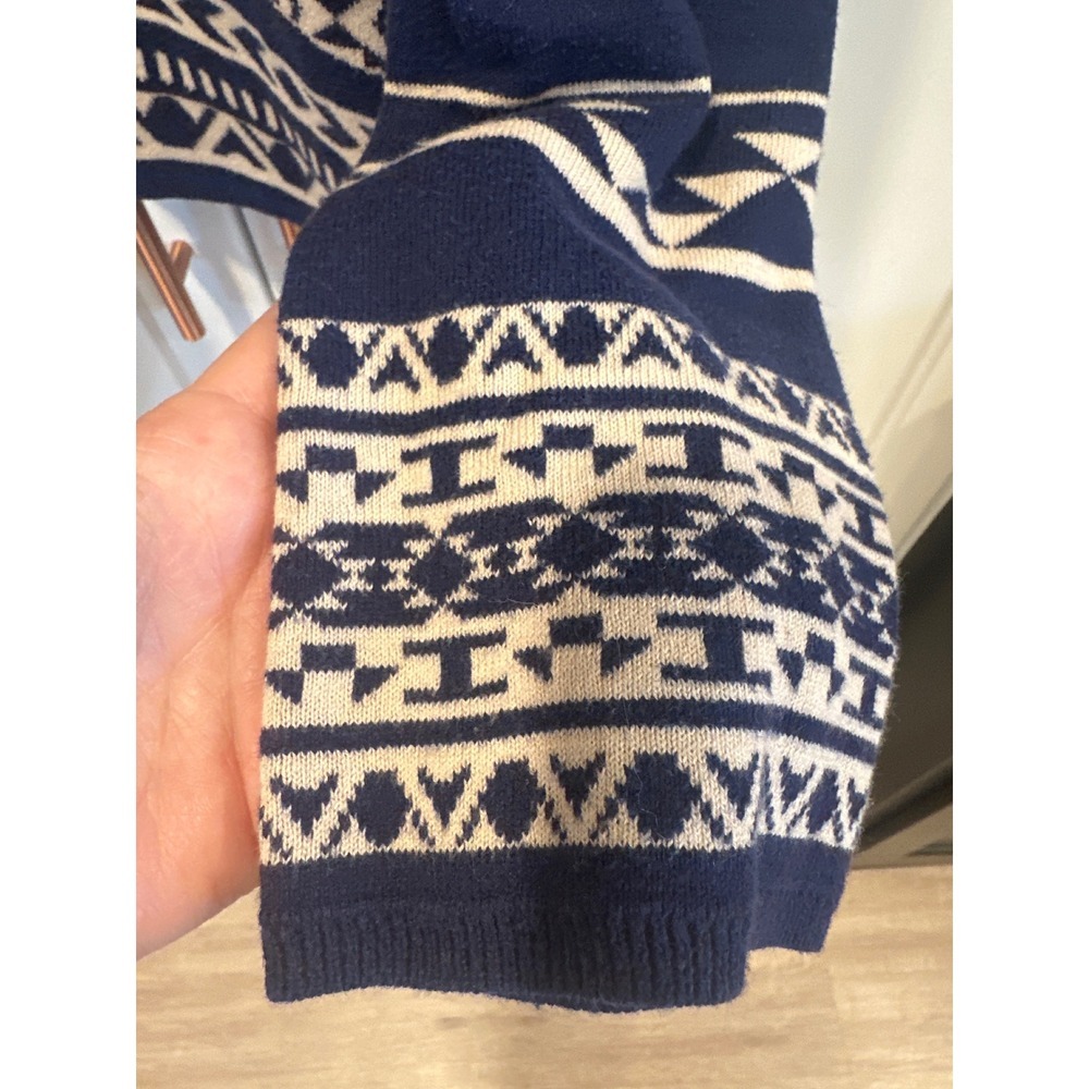 Flying Tomato Navy Blue Geometric Print Waterfall Cardigan Womens Plus Size 1X - Picture 7 of 7